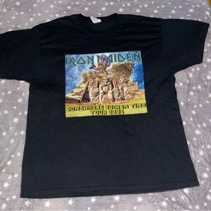 Vintage Iron Maiden  2008 Somewhere Back in Time World Tour  T-Shirt Size XL